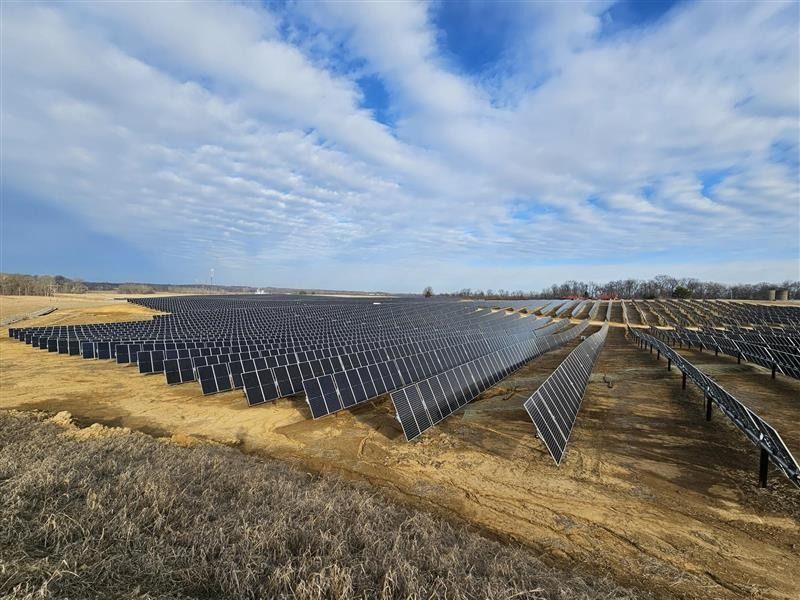 Solar site in Indiana, 191 MWdc